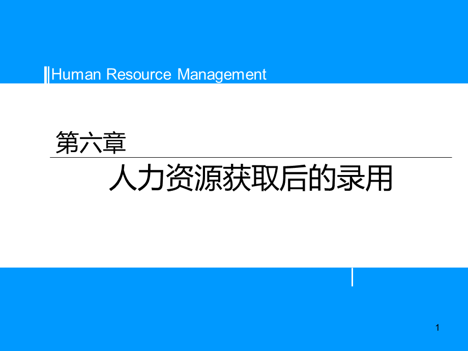 第六章 人力资源获取后的录用.pptx