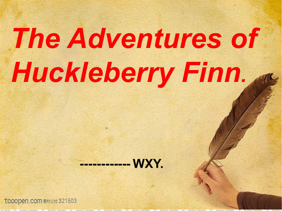 Huckleberry-Finn--哈克贝利费恩历险记解析.ppt_第1页