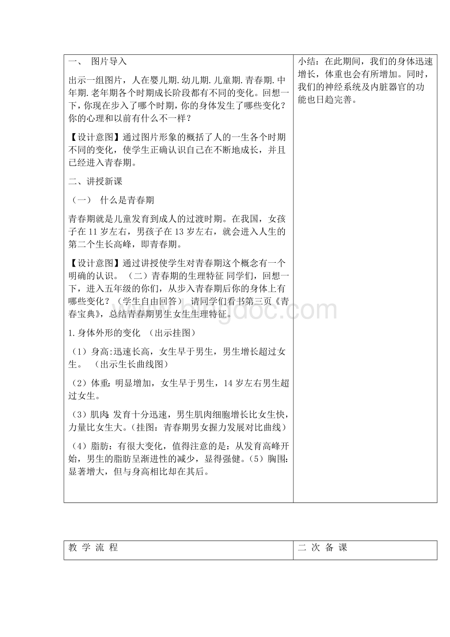 黑龙江教育出版社生命教育五年下教案.doc_第2页