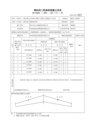 GD2301058网架工程挠度测量记录表.doc