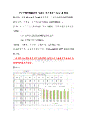 中小学教师数据素养专题四教育数据可视化4.5作业.5作业.docx