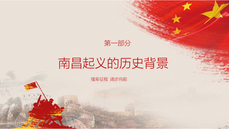 红色党建风建军节纪念南昌起义PPT模板.pptx_第3页