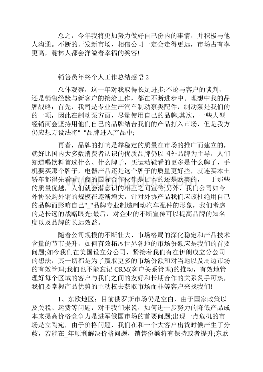 销售员年终个人工作总结感悟Word下载.docx_第2页