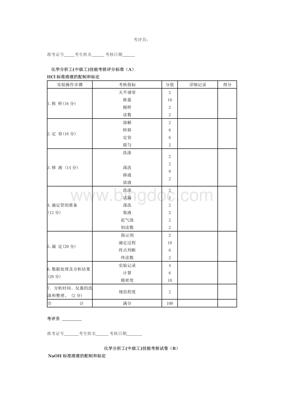 化学检验工中级实验试题.doc_第2页