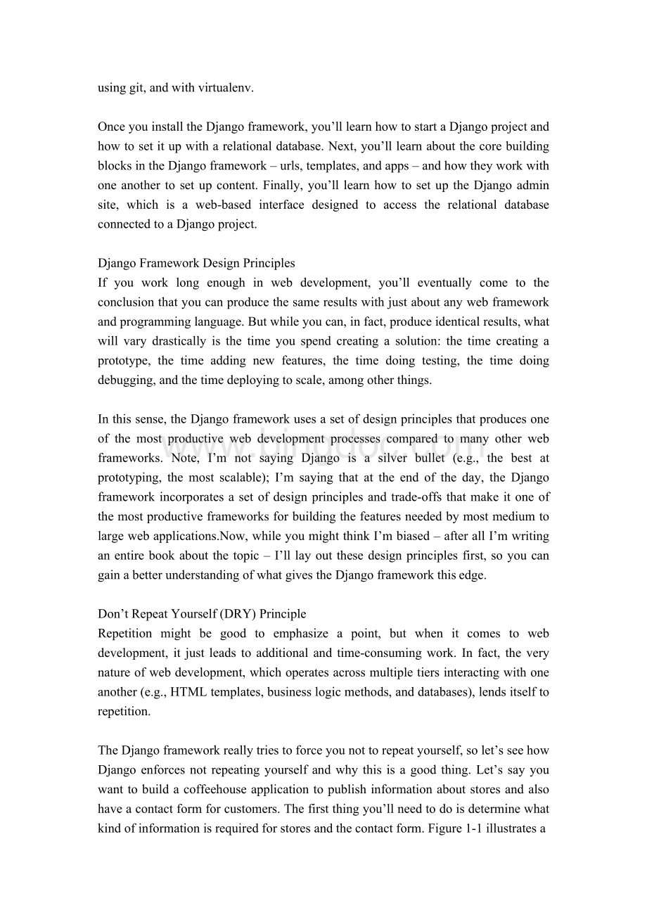 中英文双语计算机专业毕业设计外文文献翻译成品：Django框架介绍（最新）.docx_第2页