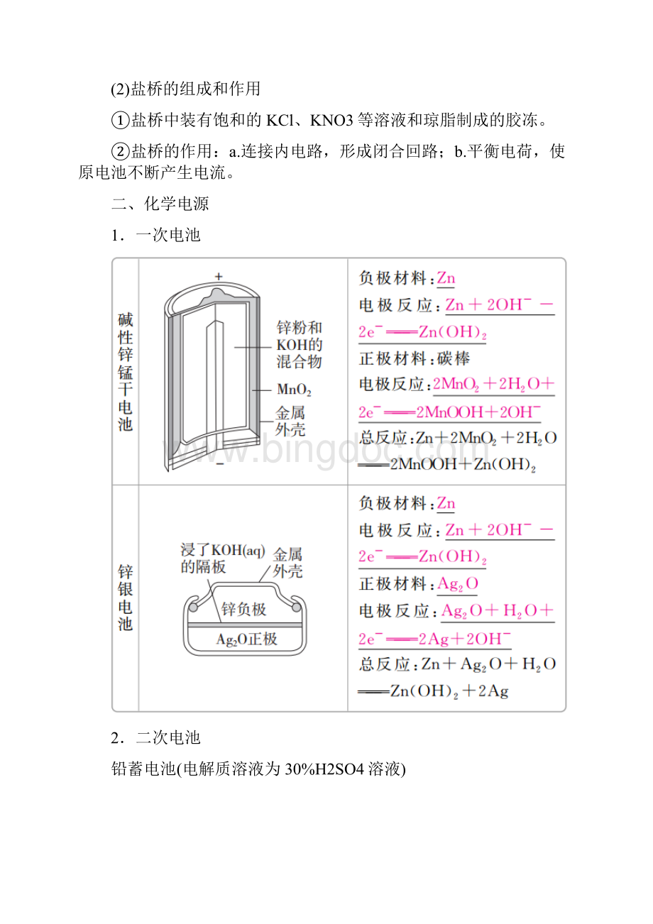 届一轮复习人教版 原电池 化学电源 学案Word格式.docx_第3页