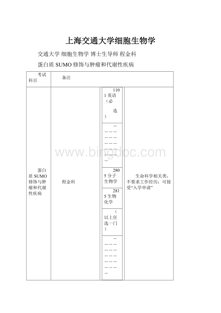 上海交通大学细胞生物学文档格式.docx_第1页
