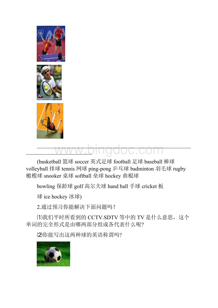 七年级英语Unit5 Do you have a soccer ball导学案.docx_第2页