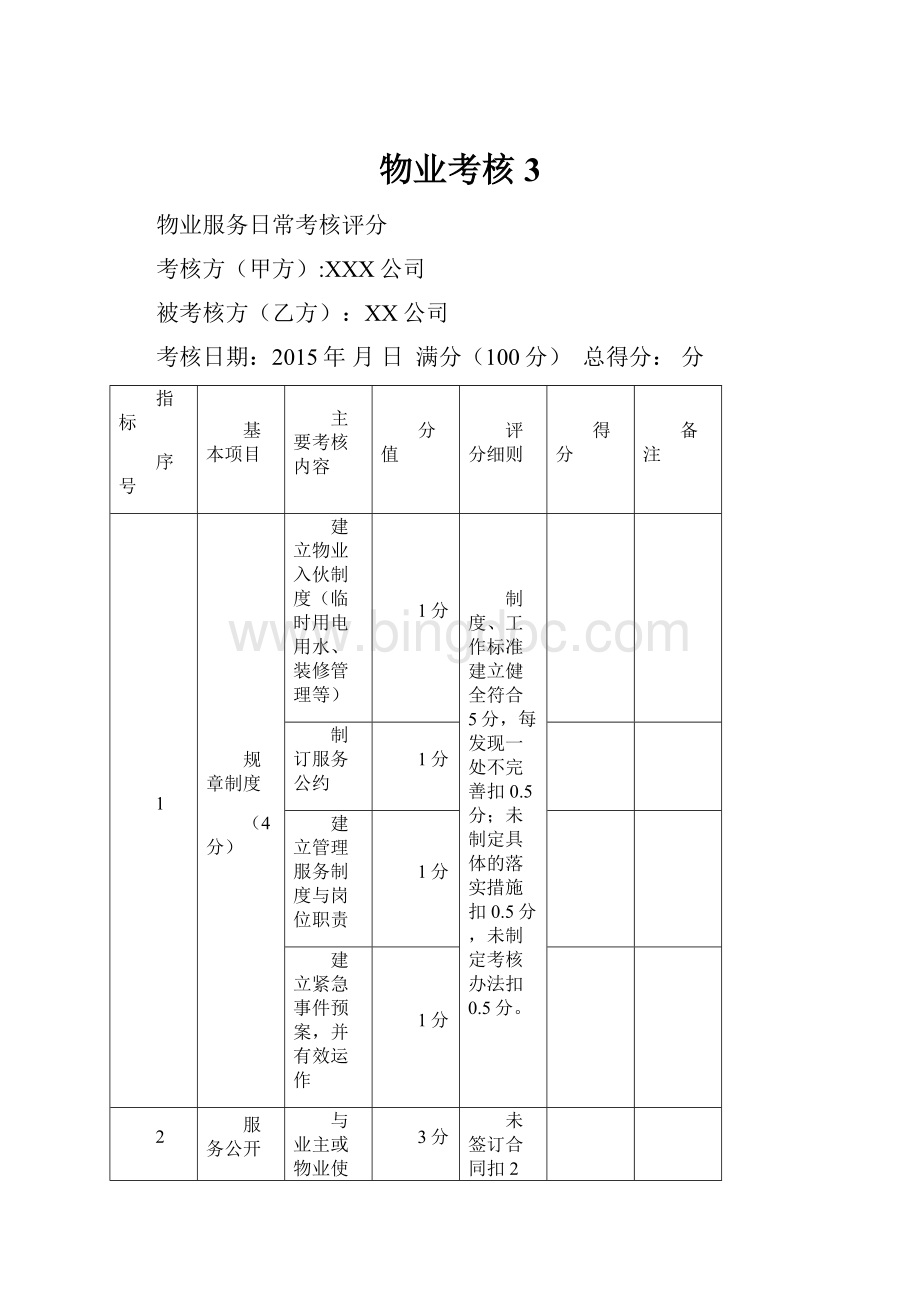 物业考核3.docx