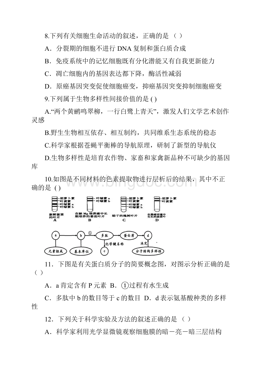 广饶一中青年教师业务水平考试试题正式卷.docx_第3页