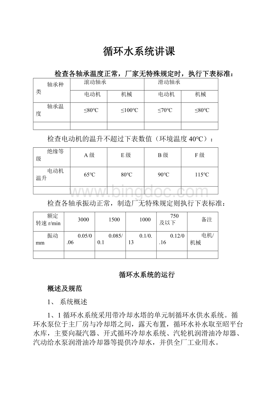 循环水系统讲课Word文档格式.docx_第1页