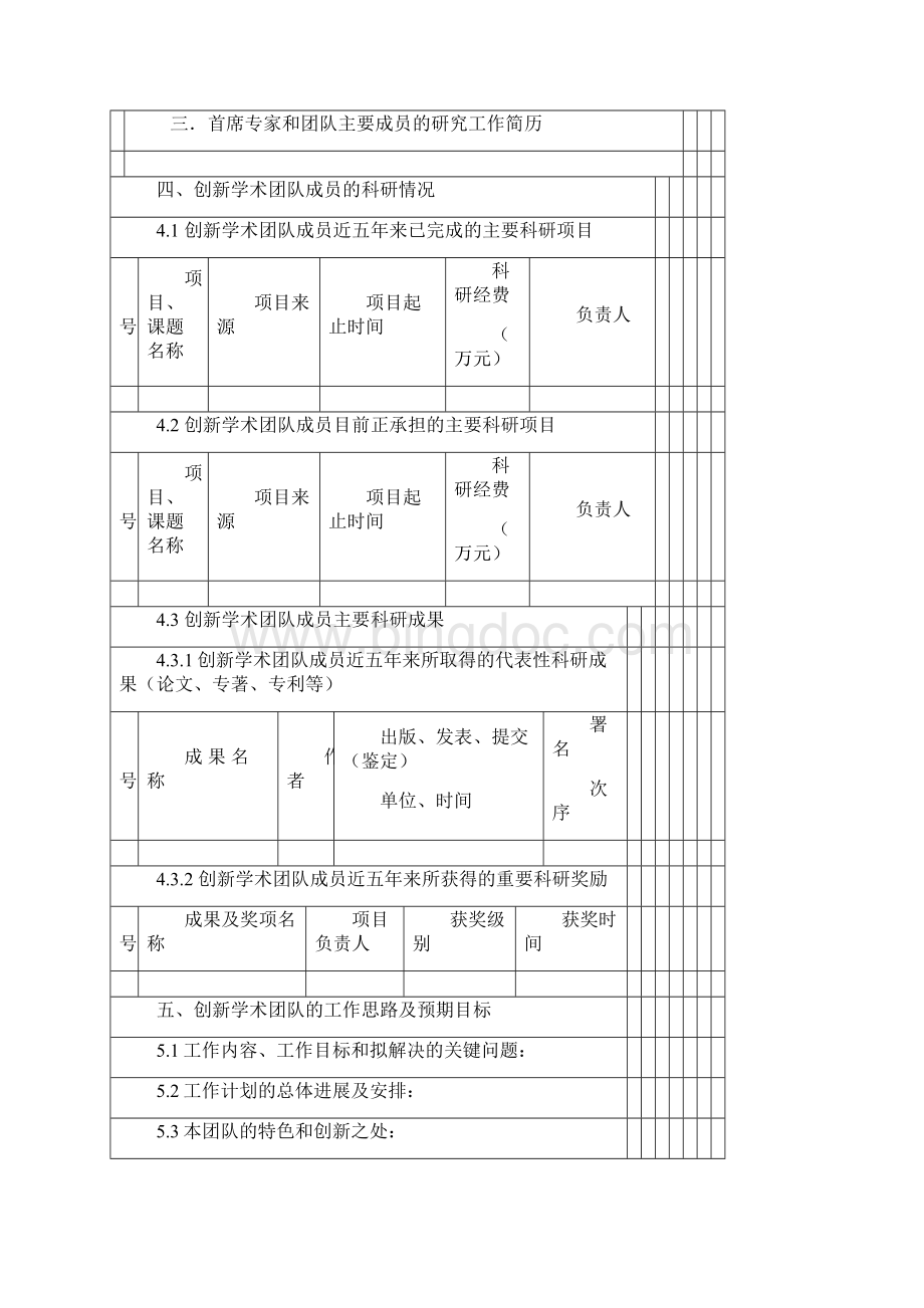 山东大学创新学术团队建设计划书文档格式.docx_第3页