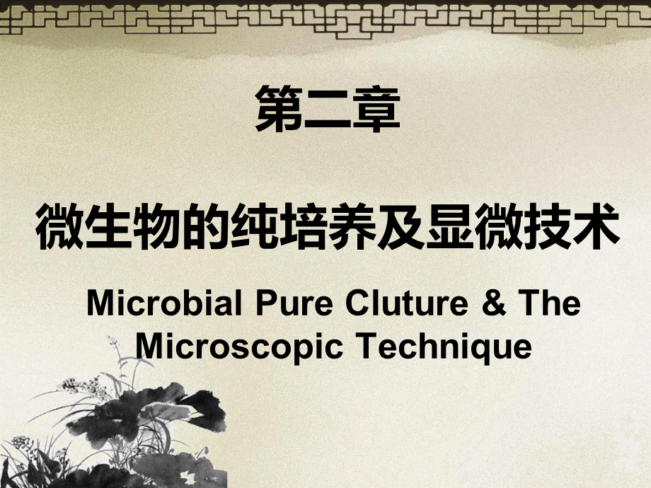 第二章 微生物的纯培养和显微技术.ppt_第1页