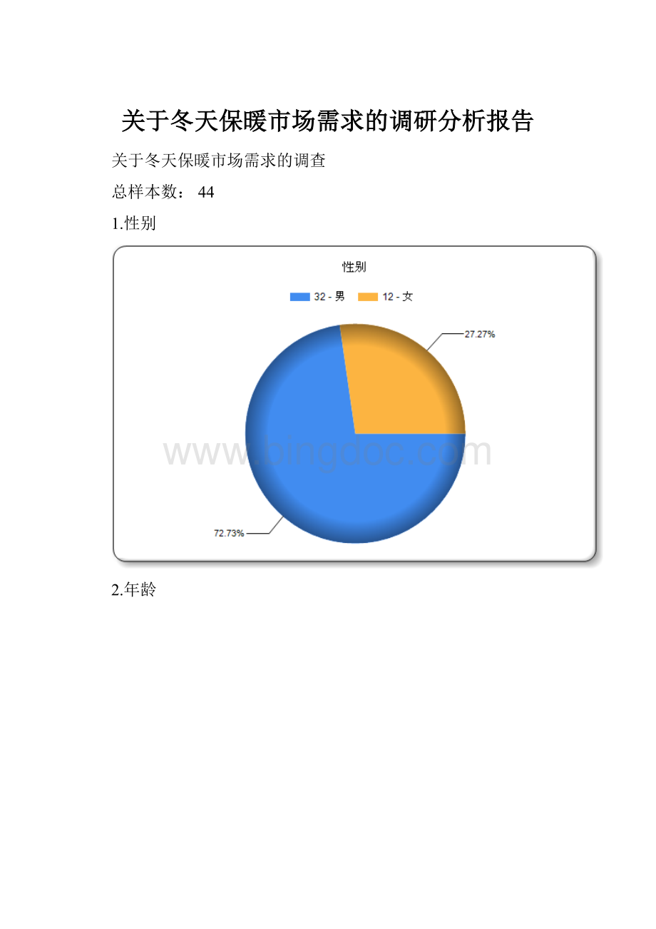 关于冬天保暖市场需求的调研分析报告.docx