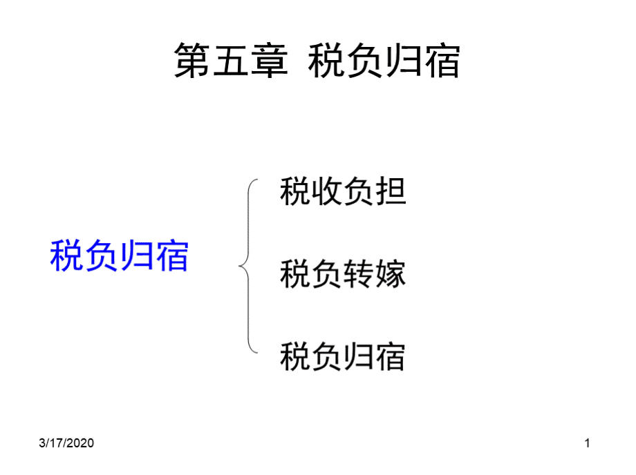 上财 第5章--税负归宿PPT资料.pptx_第1页