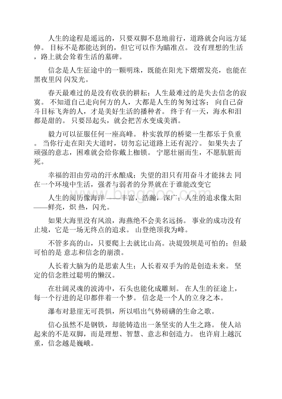 关于坚持信念获得成功的名言警句.docx_第2页