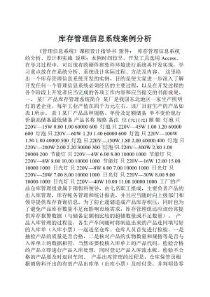 库存管理信息系统案例分析.docx