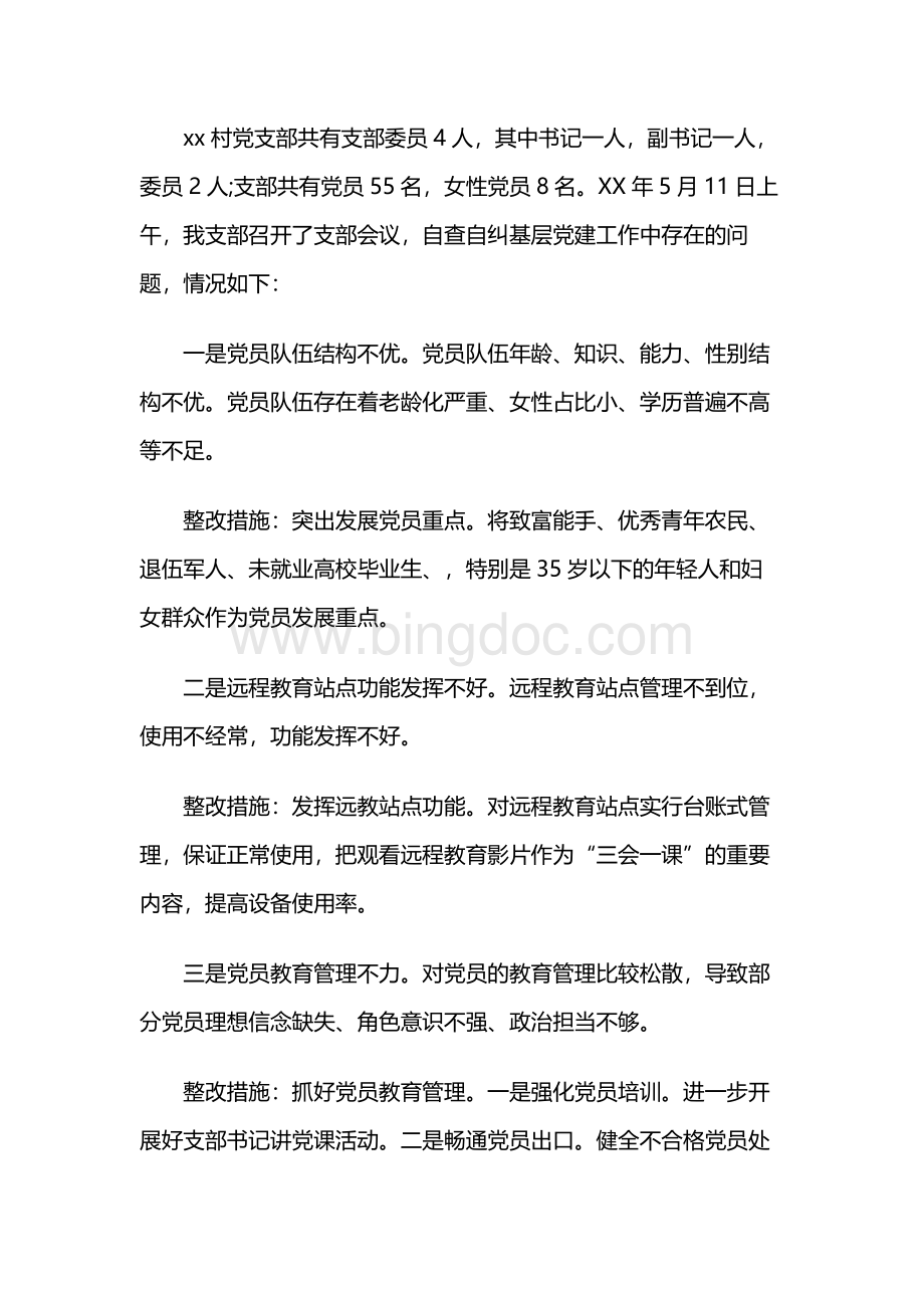 基层党组织书记抓基层党建工作整改报告.docx_第3页
