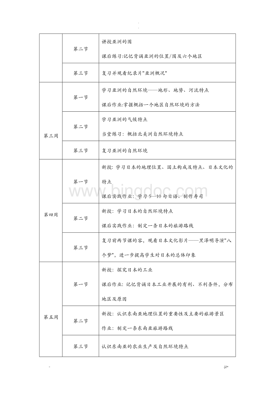 地理学科组线上教学计划.doc_第3页