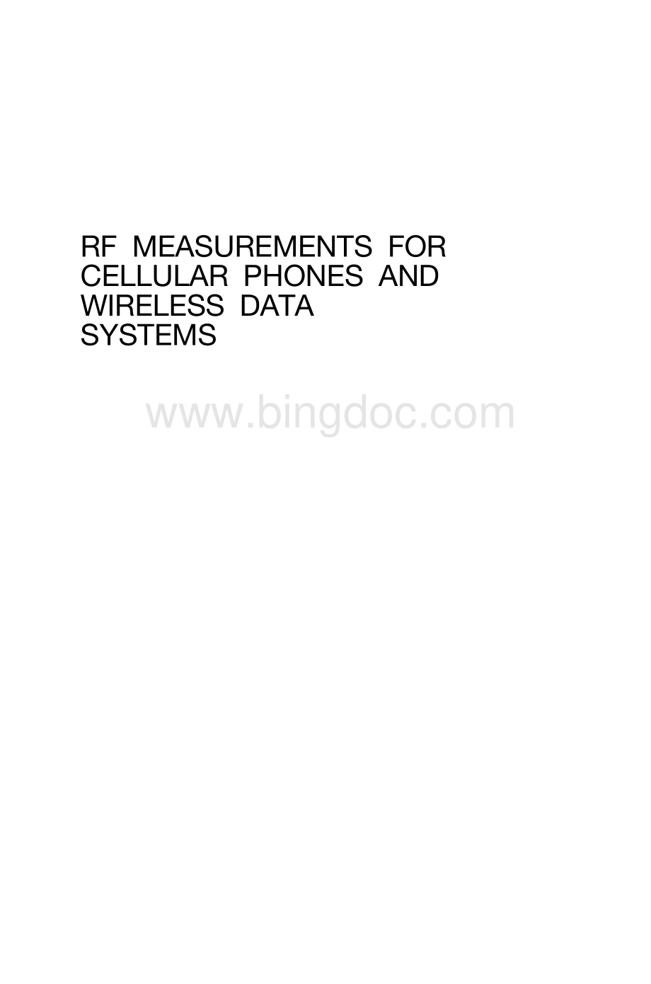 RF Measurements for Cellular Phones and Wireless Data Systems资料下载.pdf_第3页