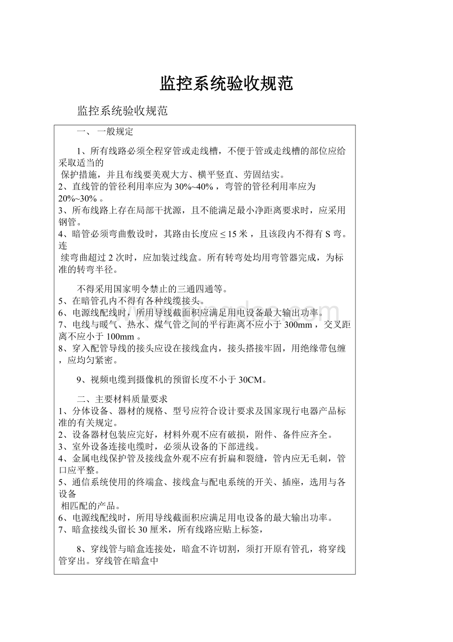 监控系统验收规范文档格式.docx_第1页