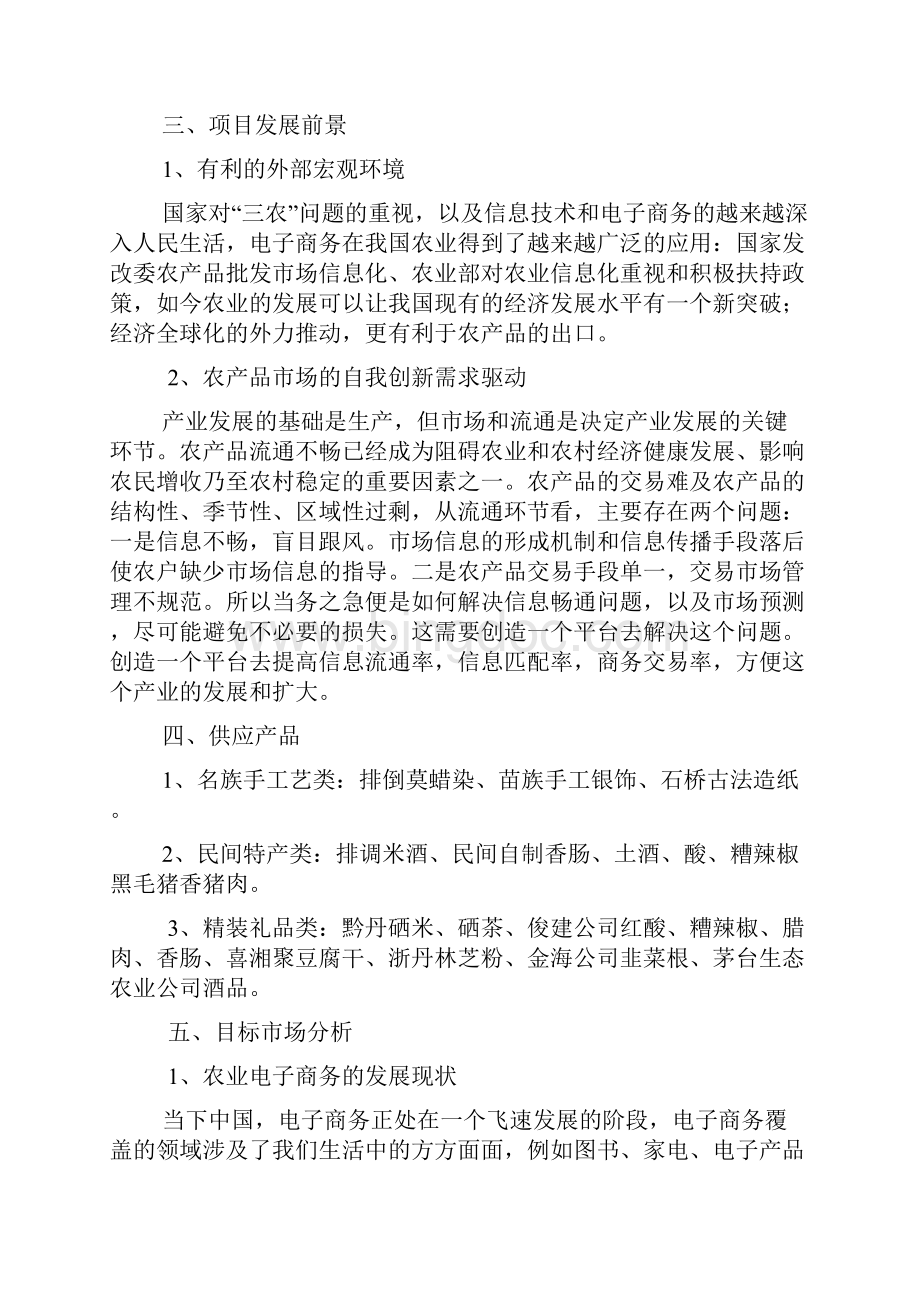 丹寨县农村电子商务创业计划书1.docx_第2页
