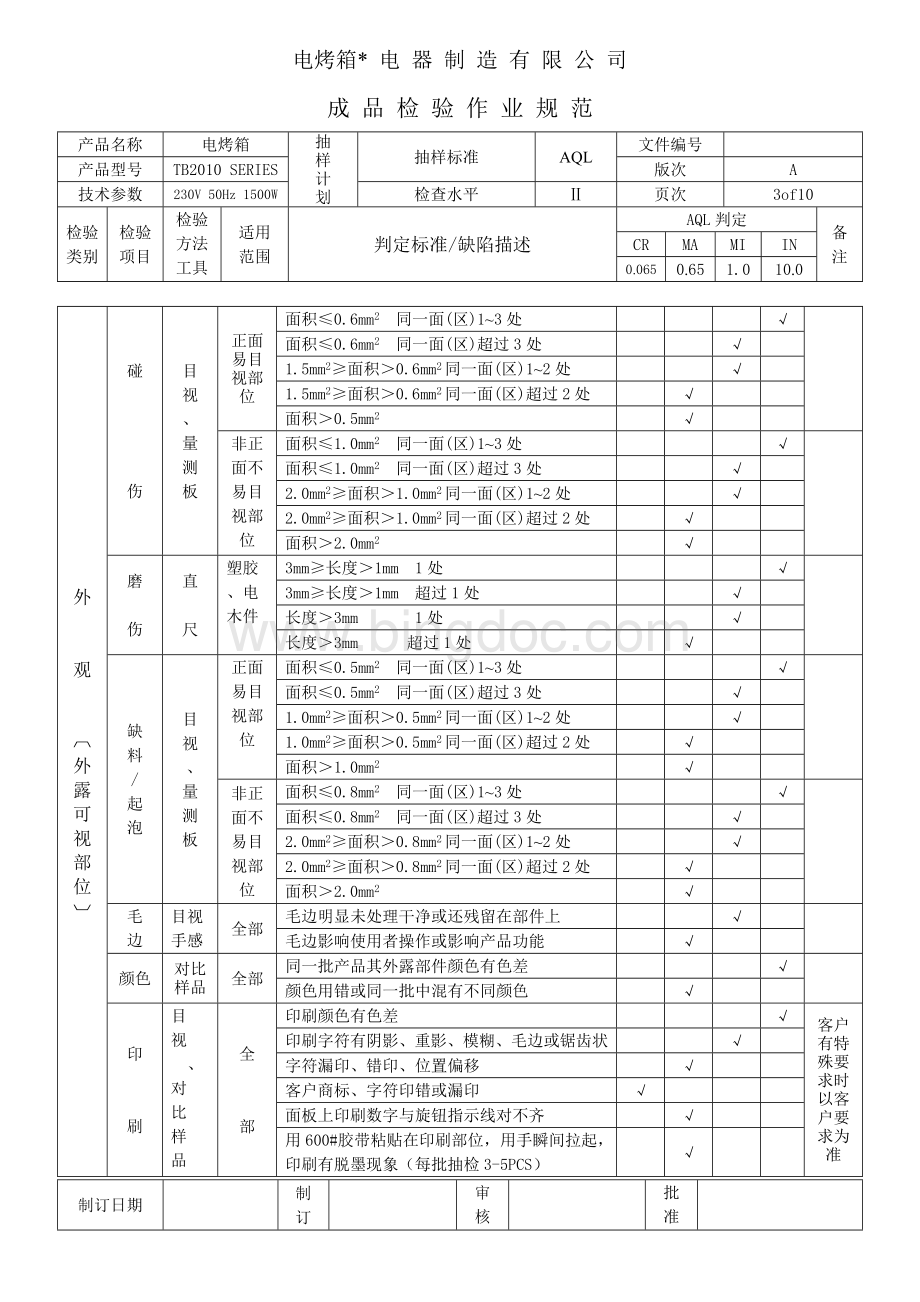 电-烤-箱-电-器-制-造-有-限-公-司成品检Word下载.doc_第3页