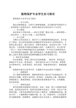 植物保护专业学生实习报告.docx