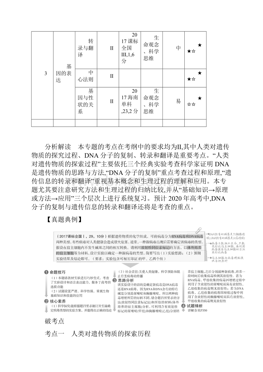 届高考生物二轮复习 专题10 遗传的分子基础习题.docx_第2页