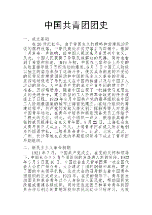 中国共青团团史文档格式.doc