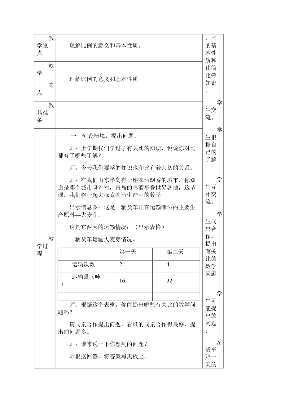青岛版六年级下册数学第三单元教案.docx_第3页
