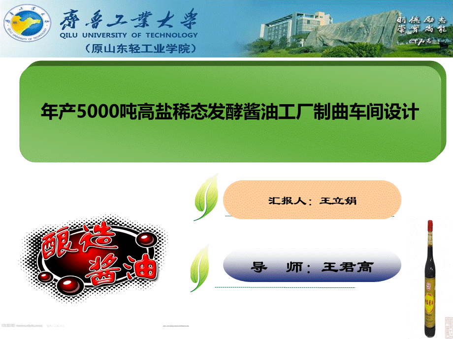 山东齐鲁工业大学毕业设计.ppt_第1页
