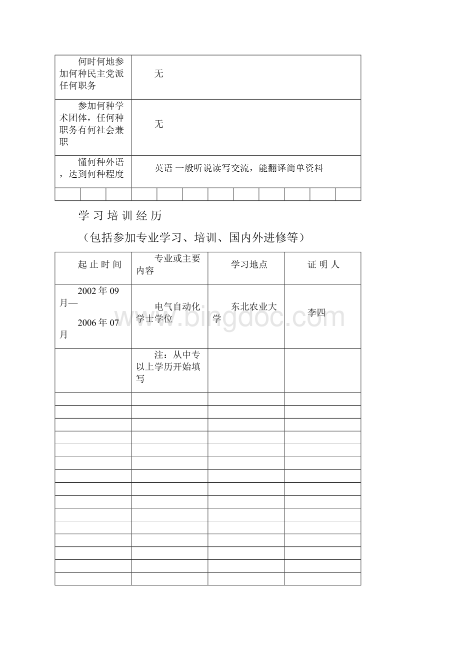 专业技术职务任职资格评审表Word文档格式.docx_第3页