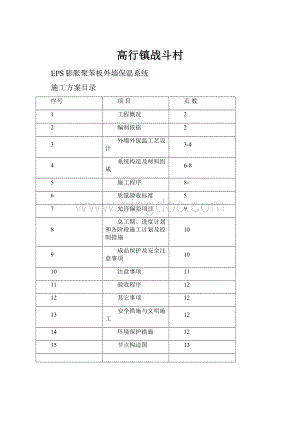 高行镇战斗村.docx