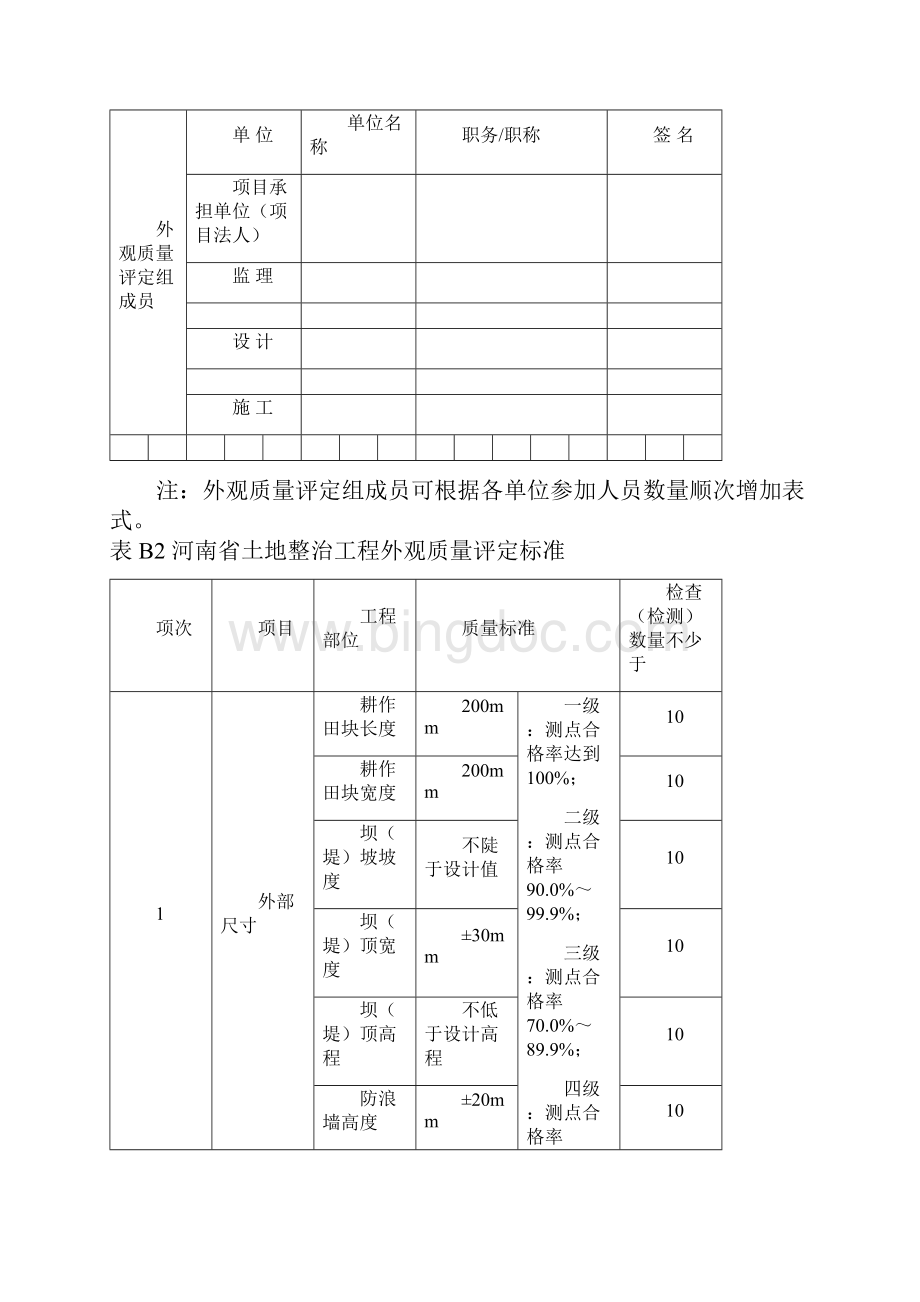 河南省土地整治工程外观质量评定表.docx_第3页