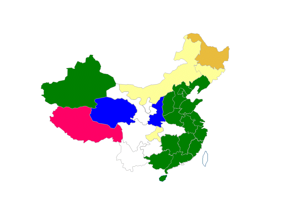 可涂色的中国及世界地图.ppt