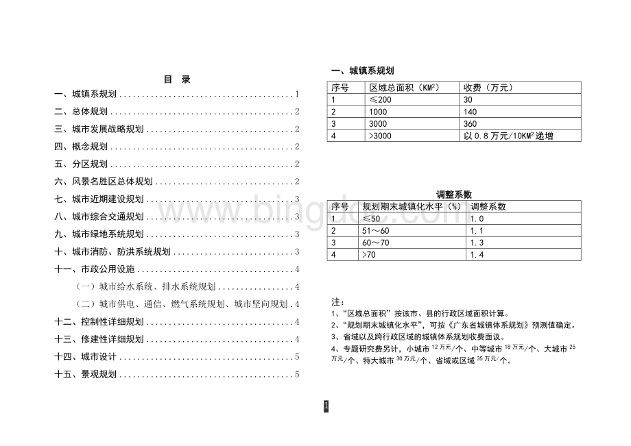 广东省城市规划收费标准的建议.doc_第3页