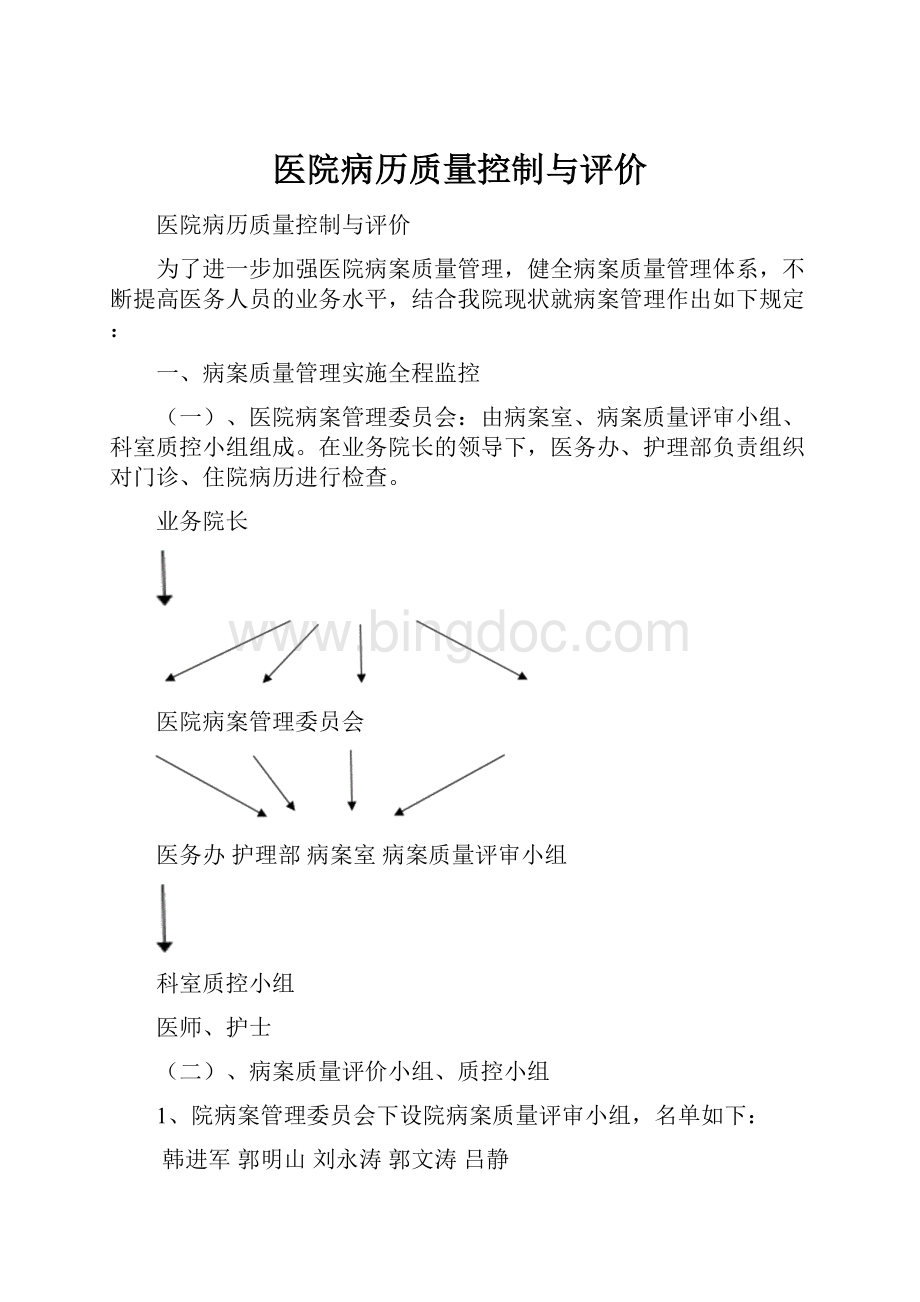 医院病历质量控制与评价.docx