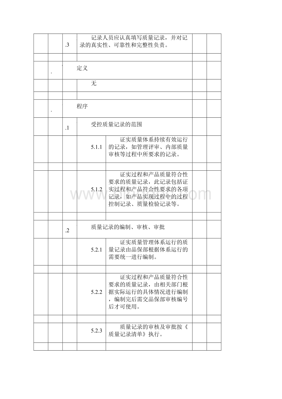 某电器厂安规认证 验厂程序文件 002质量记录控制程序文档格式.docx_第3页