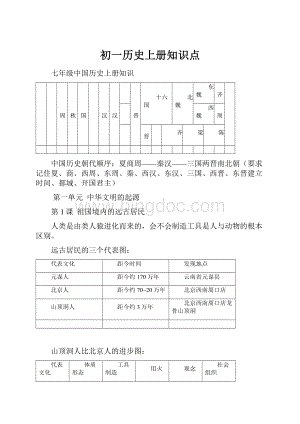 初一历史上册知识点文档格式.docx