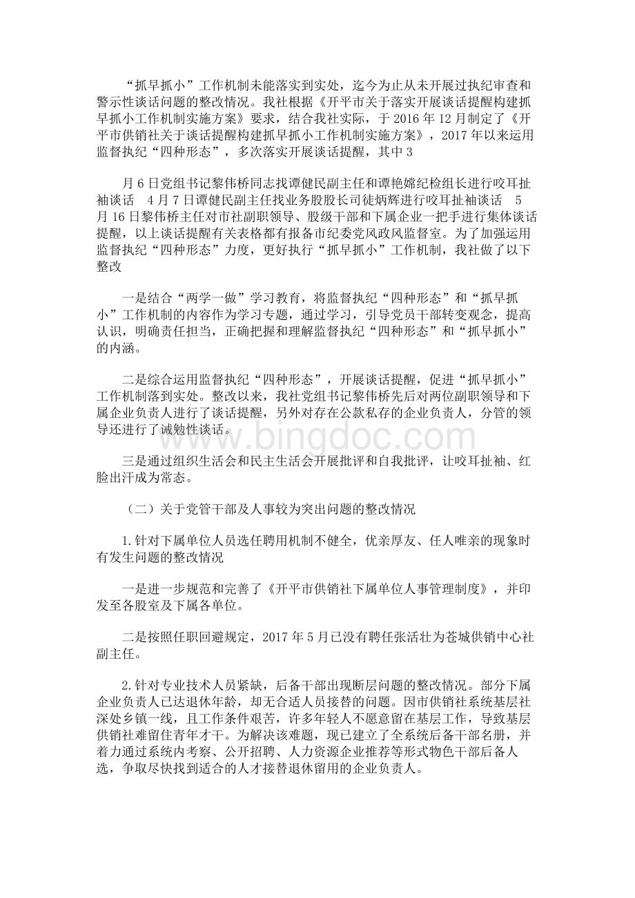 某县检察院检察长落实巡察工作整改情况报告Word文档格式.docx_第3页