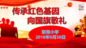 传承红色基因向国旗敬礼ppt资料.ppt