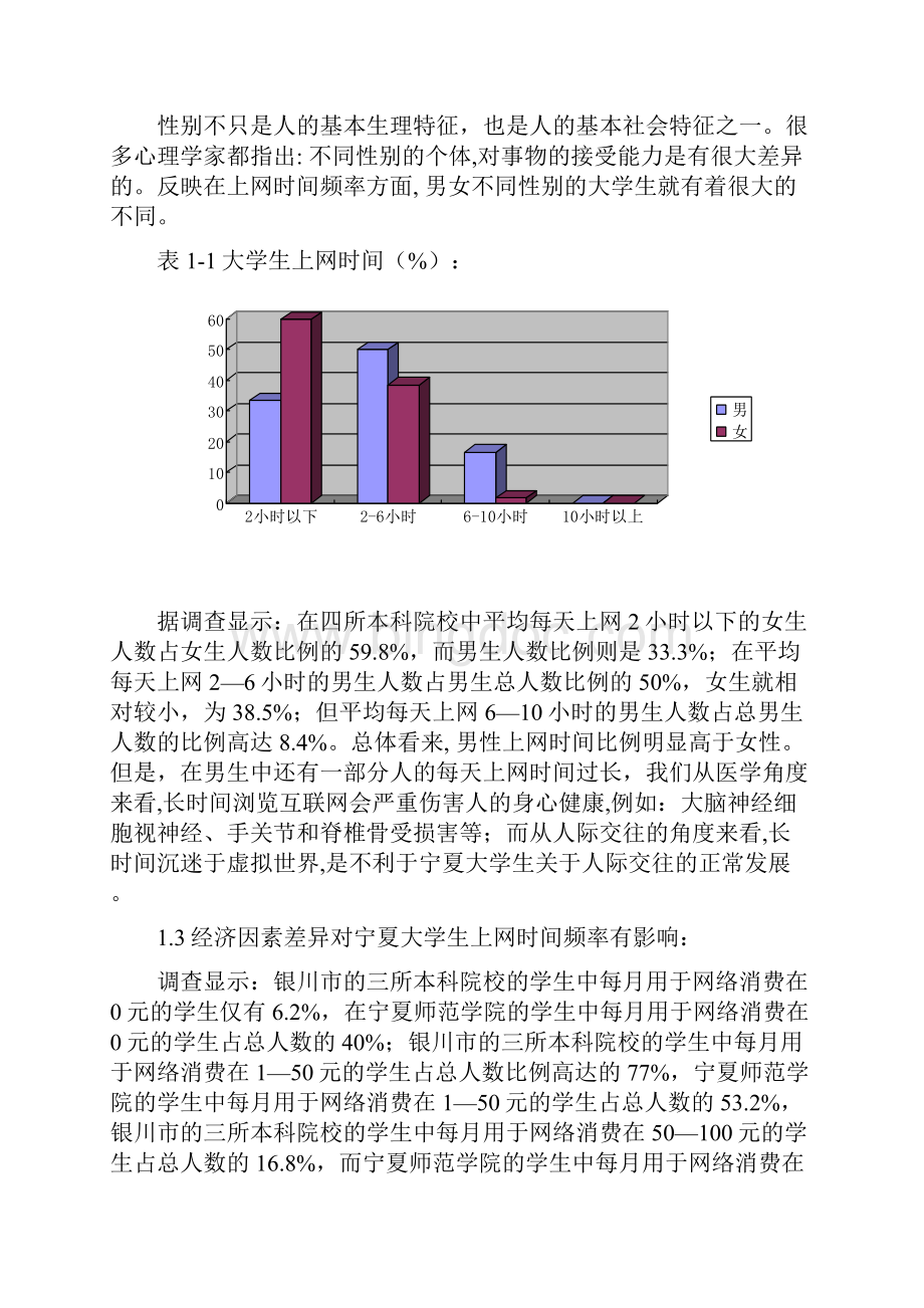 论文宁夏大学生互联网使用情况及影响探究.docx_第3页