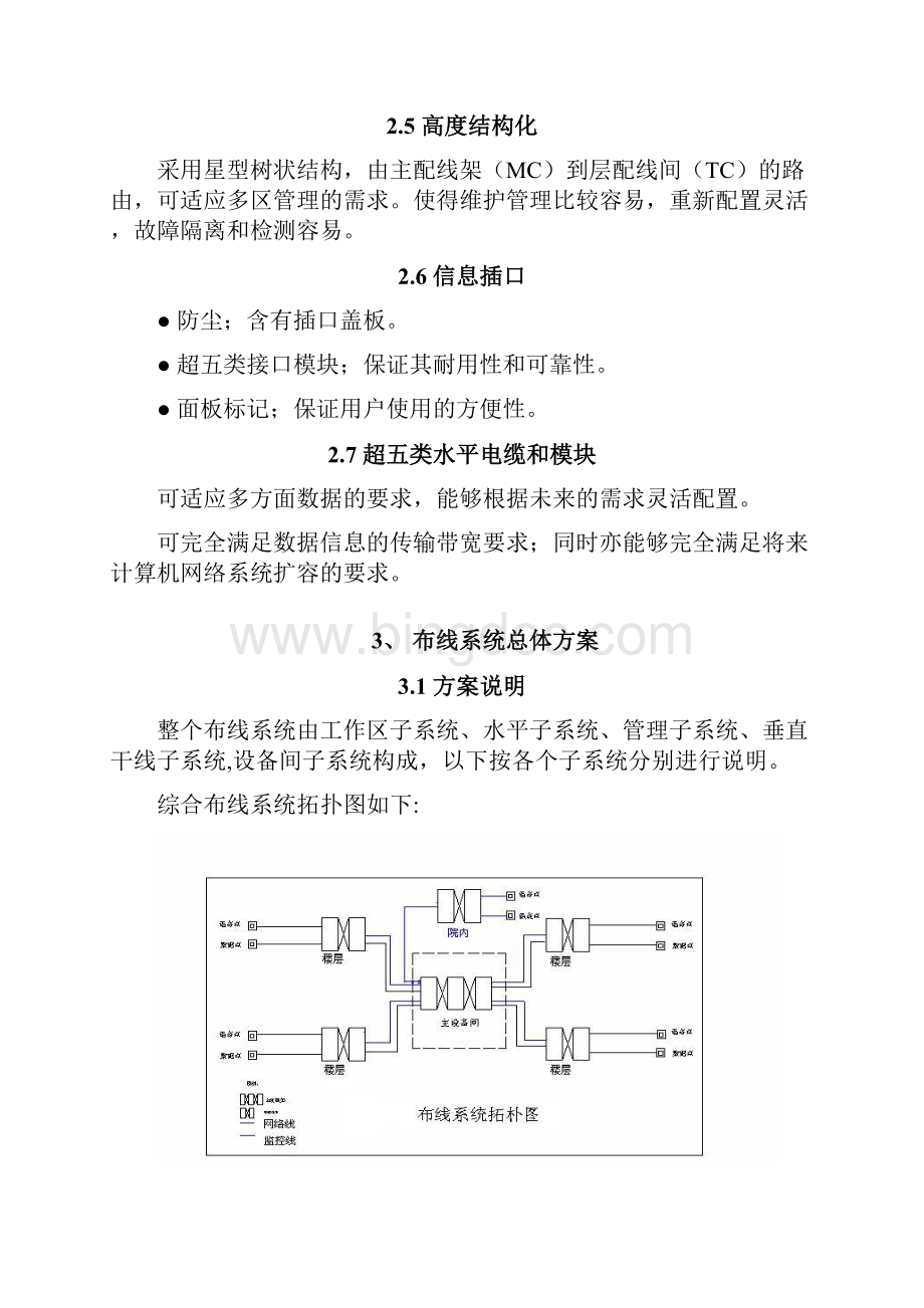 网络布线系统工程方案设计文档格式.docx_第3页