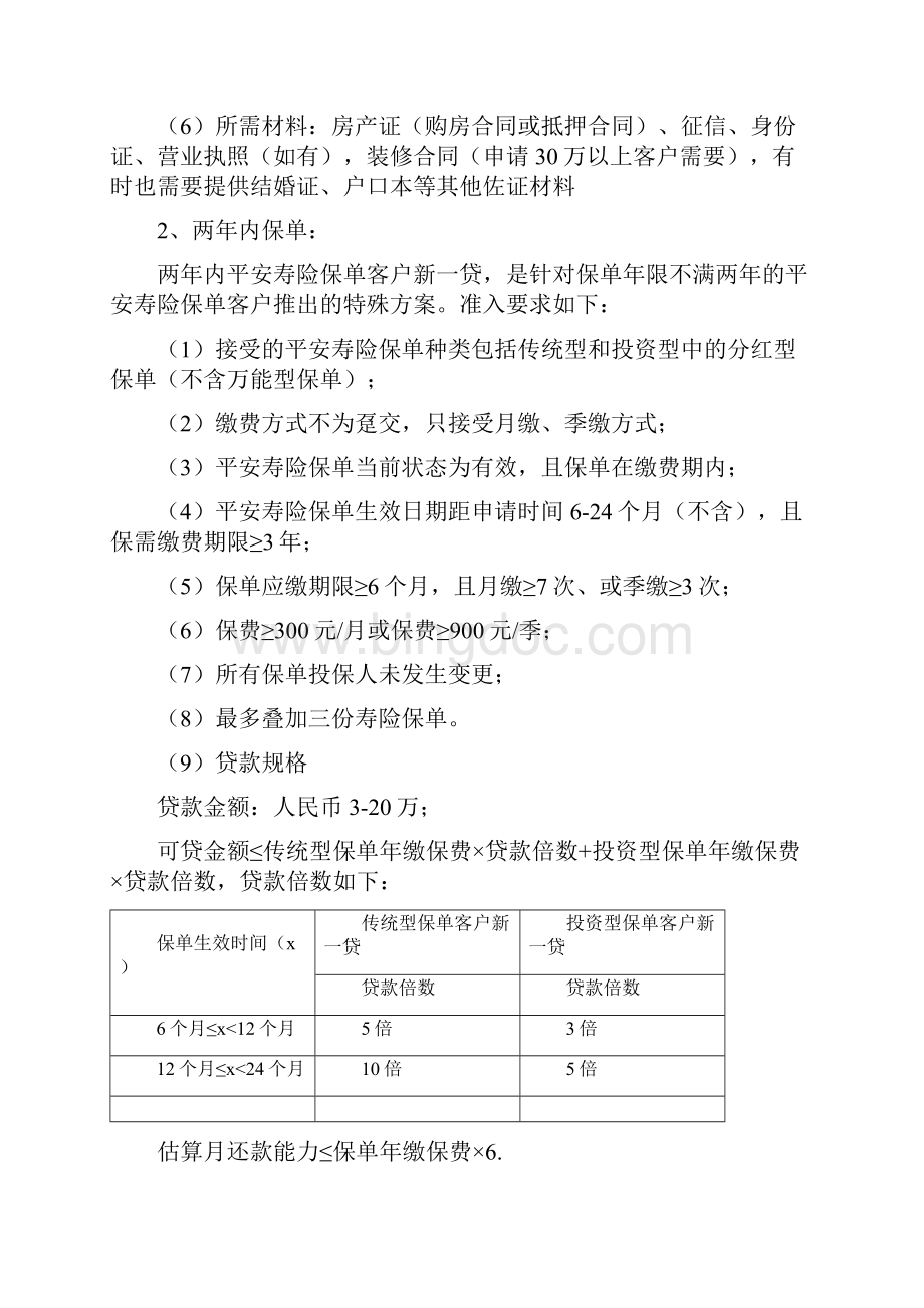 平安新一贷产品大纲详细版Word文档格式.docx_第3页