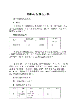 燃料运行规程分析.docx