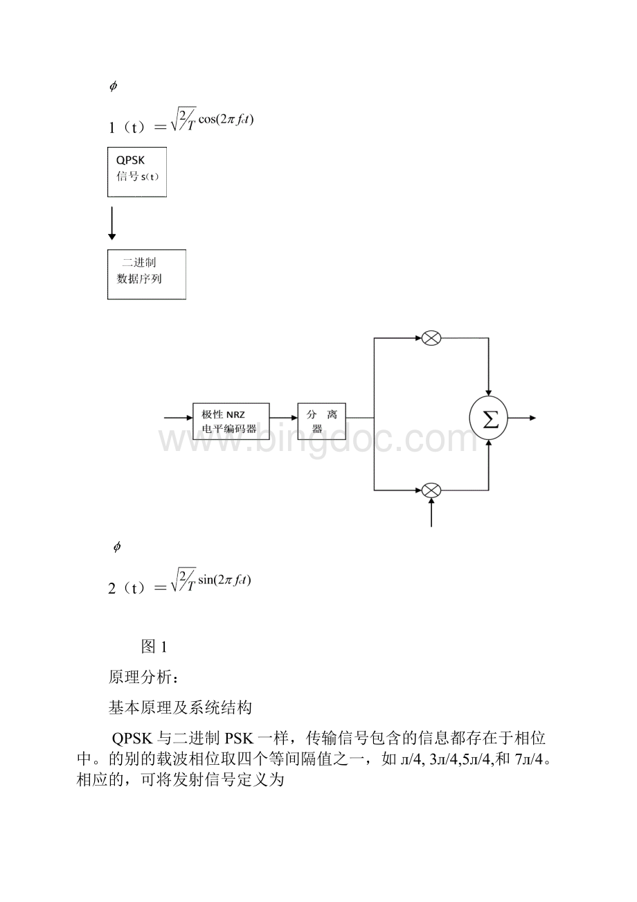 毕业设计基于matlab的QPSK系统仿真 1Word格式文档下载.docx_第3页