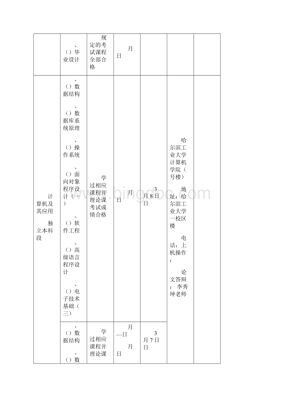 黑龙江省高等教育自学考试实践环节考核和技能课考试文档格式.docx_第3页