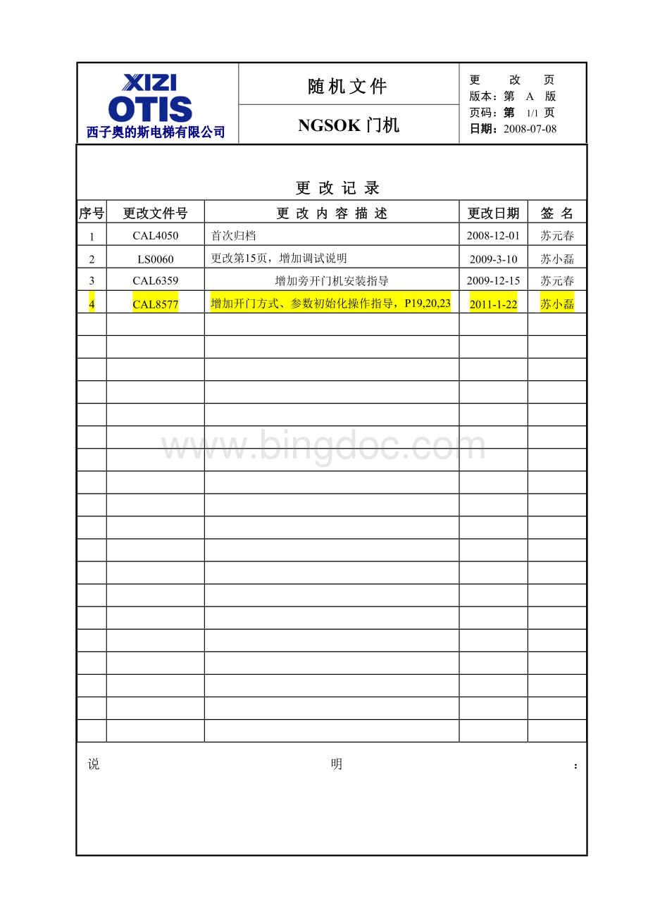 西子奧的斯SPMDCB韩国NGSOK门机调试(XAA24350AX)-OIM.docx_第2页