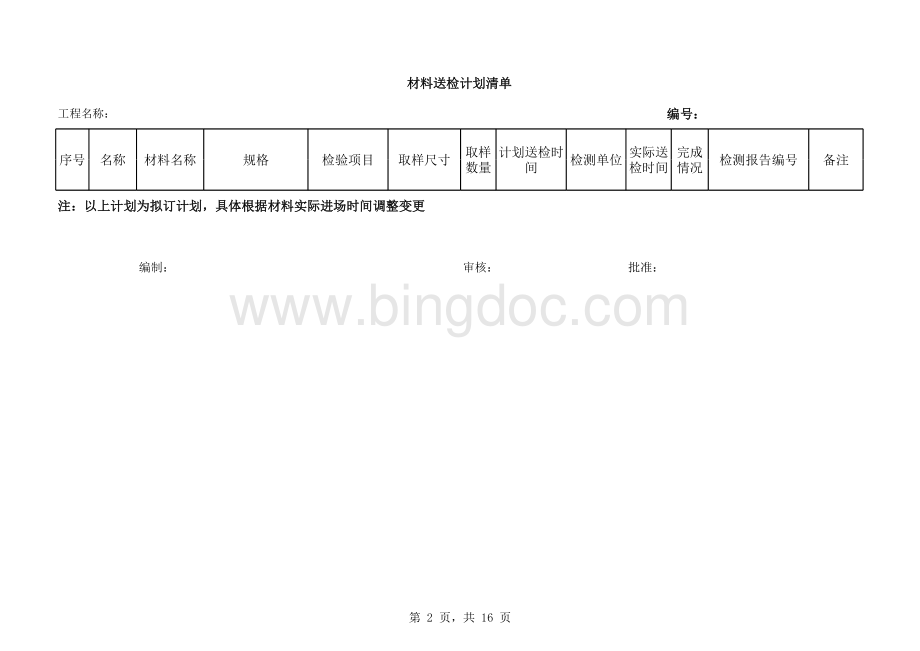 幕墙材料送检、试验检测计划.xls_第2页